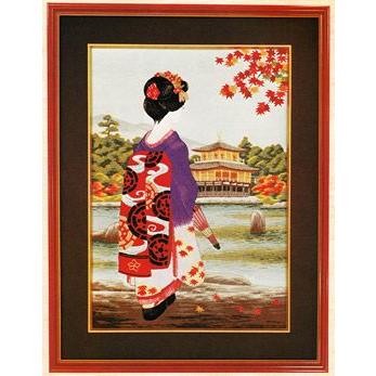 文化刺繍キット No294 舞子（6号） : ビワミンと文化刺繍のイワセ商会