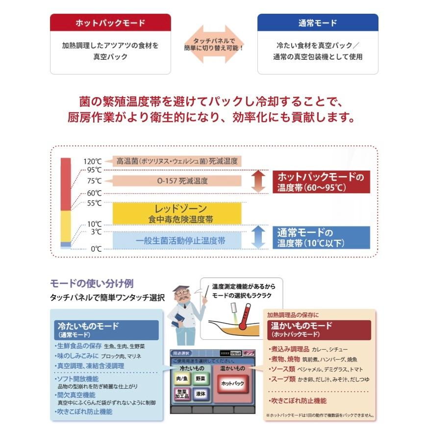 真空包装機 HVP-282 HOTPAK 卓上型 トスパックホット シリーズ 真空包装機 HVP-282 HOTPAK 卓上型 トスパックホット シリーズ