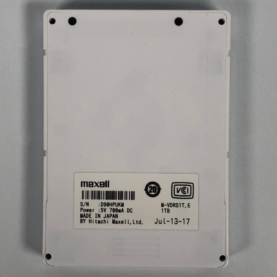 マクセル iVDR-S 1TB カセットハードディスク 中古 中古 マクセル iVDR-S規格対応リムーバブル・ハードディスク 1.0TB