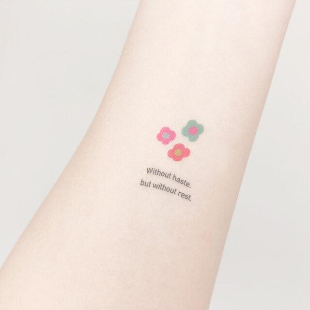 小さめ タトゥーシール ポップイラスト 英文字 Tattoo Pop 株式会社サカエマーク 通販 Yahoo ショッピング
