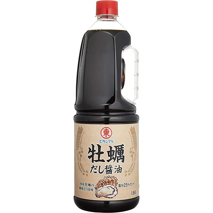 ヒガシマル 【ケース販売】ヒガシマル 業務用 牡蠣だし醤油 1.8L×6本
