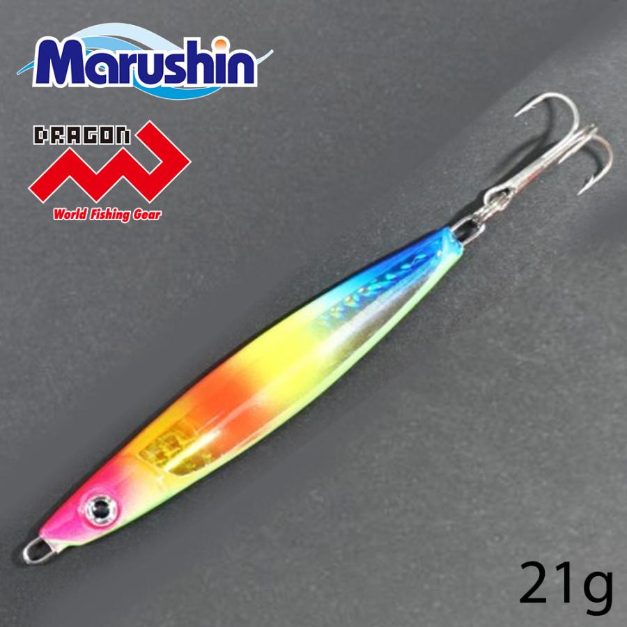 95 以上節約 マルシン メタルジグ ドラッグジグ レインボー夜光 21g トレブルフック付 ハードルアー シーバス ルアー ジギング ソルトルアー ソルトウォーター 7sbbagg5cbd3a2ao P1ai