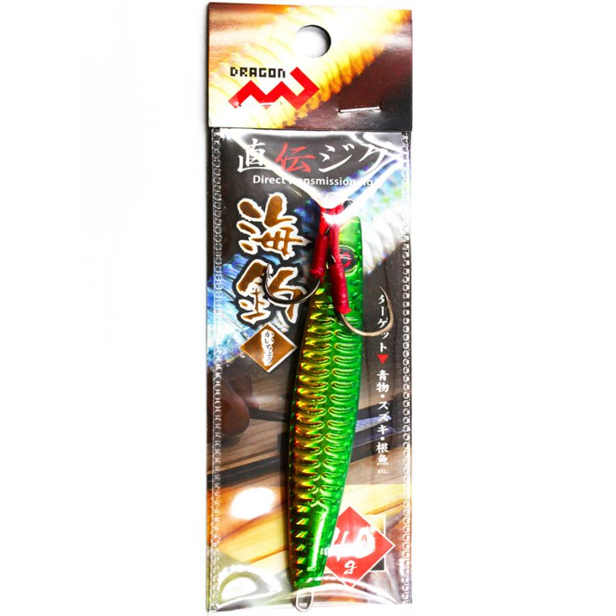 DRAGON（ドラゴン） マルシン 直伝ジグ 海釣 グリーンゴールド 40g