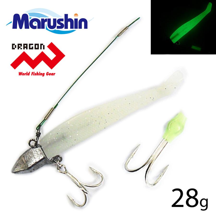 マルシン ワインダートセット グロー 28g ジグヘッド ワーム フック付き 発光 ルアー トリプルフック トレーラーフック オモリ ハリ S Mart Yahoo Japan店 通販 Yahoo ショッピング