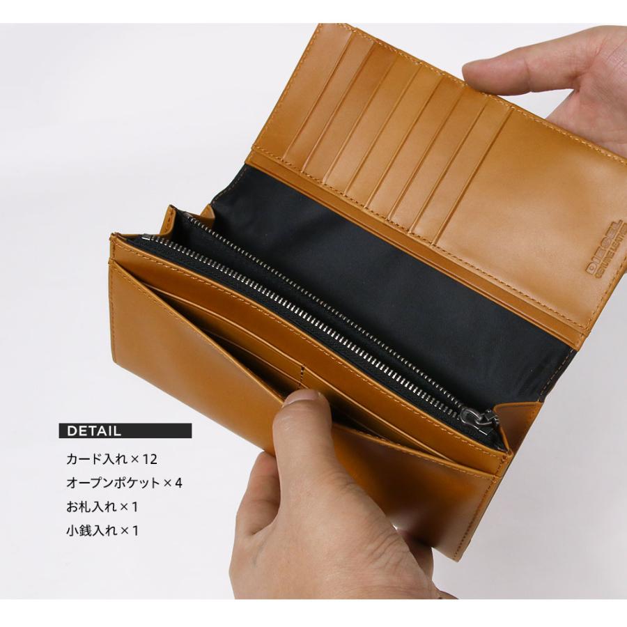 DIESEL ディーゼル 財布 メンズ 本革 長財布 ブランド かぶせ DIESEL ディーゼル 財布 メンズ 本革 長財布 ブランド かぶせ