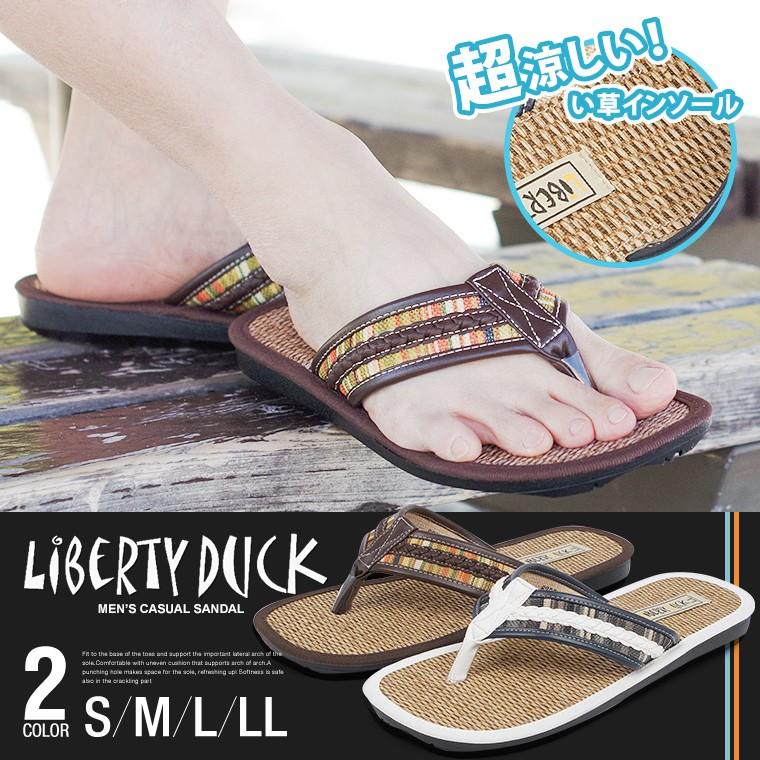 Liberty Duck トング サンダル メンズ おしゃれ 痛くない 歩きやすい 疲れない 履きやすい 男性用 夏 スリッパ 和柄サンダル 雪駄 アウトドア 57 S Mart Paypayモール店 通販 Paypayモール