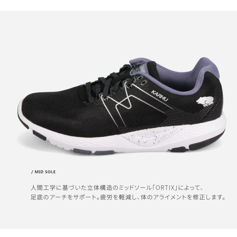 カルフ スニーカー メンズ 黒 ローカット ランニングシューズ 甲高 幅広 メッシュ ブラック KARHU イコニオルティックス ハイボリューム｜s-martceleble｜11