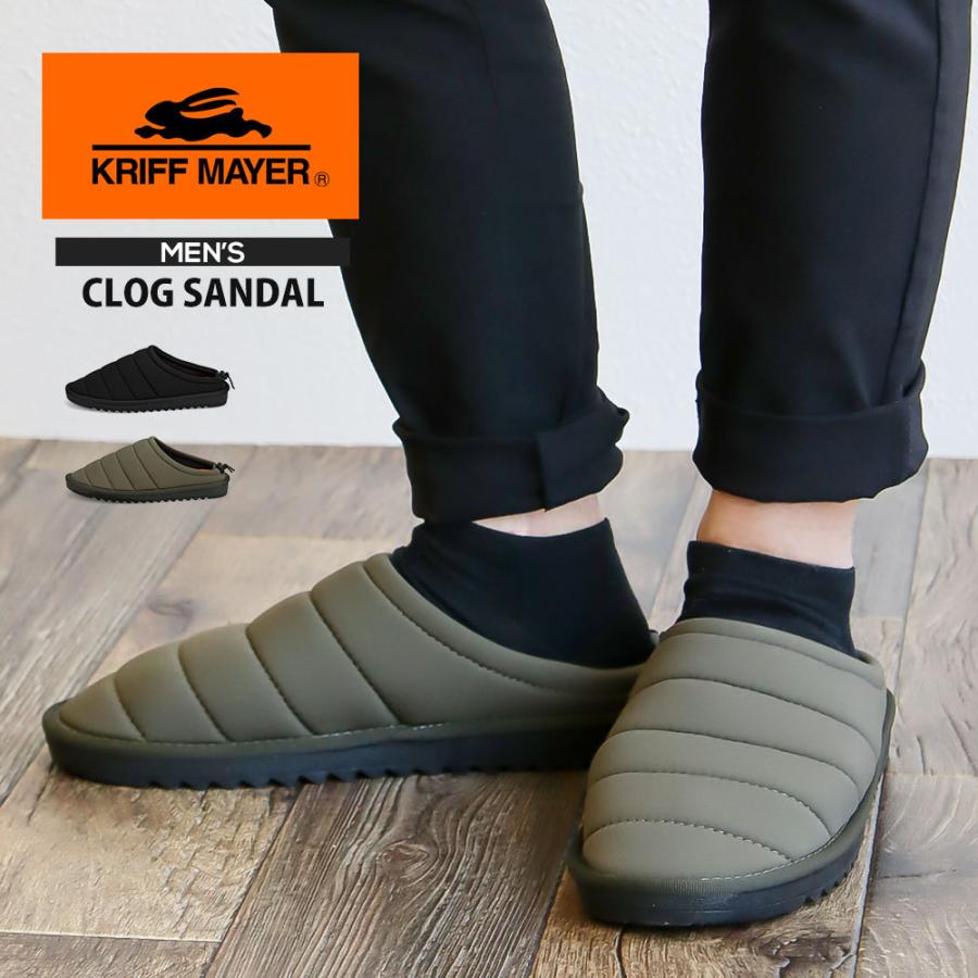 クリフメイヤー クロッグサンダル メンズ 室内履き オフィス キャンプ アウトドア テントシューズ クロッグシューズ 男性用 カジュアル 黒 ブラック カーキ 90 Kri 90 S Mart Yahoo Japan店 通販 Yahoo ショッピング