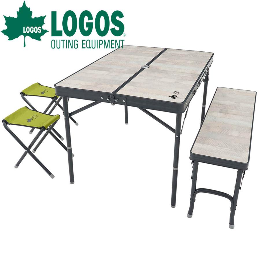ロゴス LOGOS ROSY ファミリーベンチテーブルセット テーブル