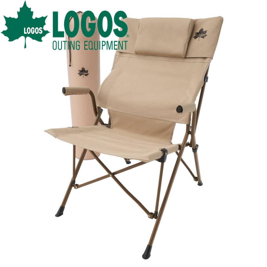 ロゴス LOGOS Tradcanvas ワークバックチェア ヘッドレスト付 折りたたみ 椅子 おしゃれ キャンプ チェア 折り畳み チェアー