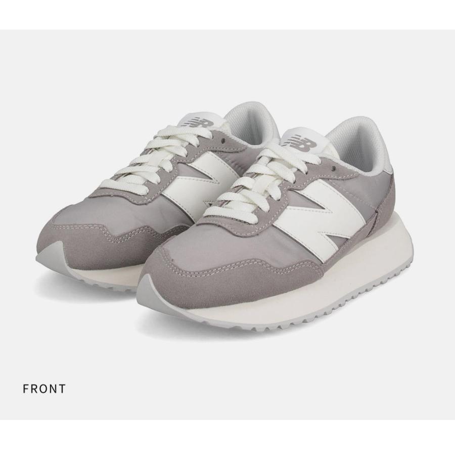 ニューバランス レディース スニーカー ランニングシューズ カジュアル 運動靴 紐靴 new balance ws237 グレー ホワイト 白 ...