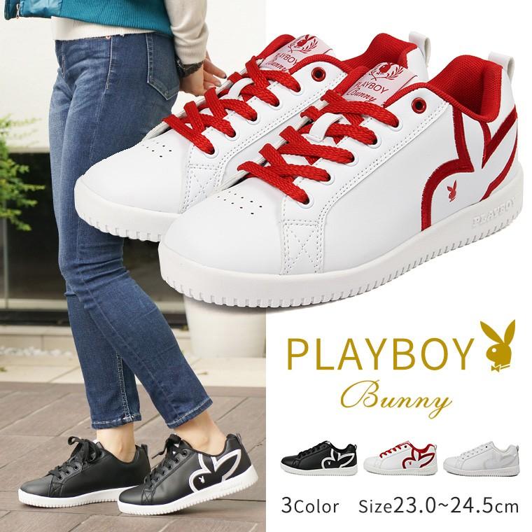 Playboy プレイボーイ スニーカー レディース レースアップシューズ 厚底 運動靴 キッズ ジュニア 女の子 通学 替え紐付き 2way プレイボーイ ダンス 軽量 1116 S Mart Paypayモール店 通販 Paypayモール