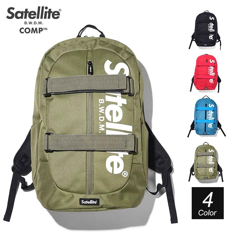 サテライト コンプ スケーター バックパック レディース メンズ リュックサック スポーツ ブラック 黒 レッド 赤 ブルー 青 通勤 通学 旅行