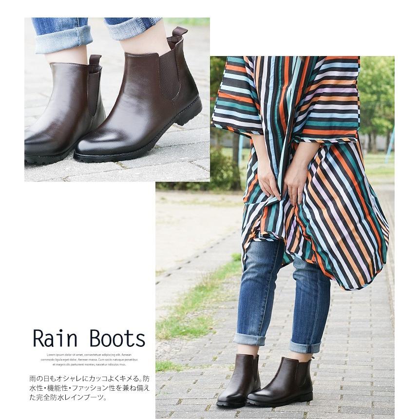 レインブーツ レディース ショート 長靴 雨 梅雨対策 おしゃれ 通勤 防寒 人気 レインシューズ 黒 靴 完全防水 サイドゴア ガーデニング 1510 S Mart 通販 Paypayモール