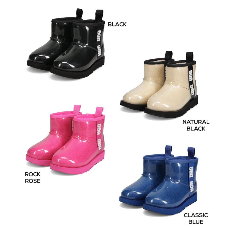 アグ クラシック クリア ミニ レインブーツ ムートンブーツ キッズ  