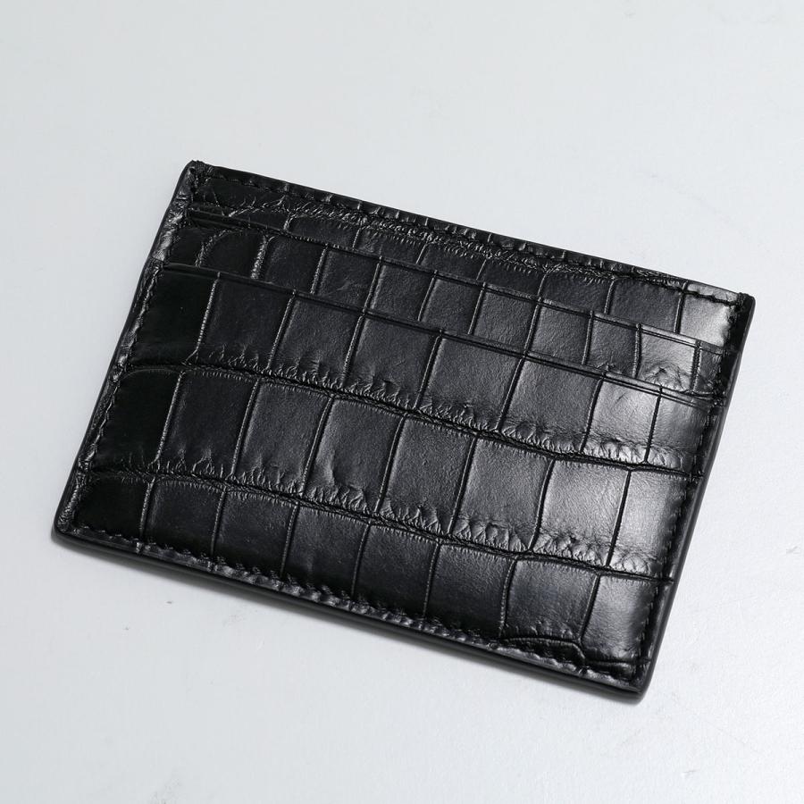 BOTTEGA VENETA ボッテガヴェネタ カードケース 551811 V912Q メンズ クロコダイル レザー パスケース 名刺入れ 1000｜s-musee｜03