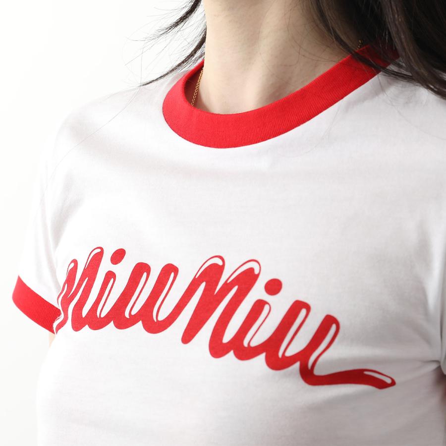 miu MIUMIU ミュウミュウ Tシャツ MJN520 14ES レディース 半袖 miu MIUMIU ミュウミュウ Tシャツ MJN520 14ES レディース 半袖