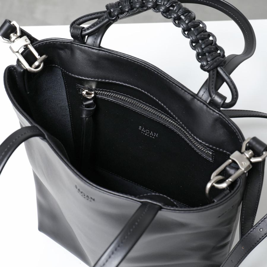 Sagan Vienna サガン ヴィエンナ トートバッグ PAZAR TOTE NANO BAG M 01N レディース レザー ショルダーバッグ ロゴ 鞄 BLACK｜s-musee｜10