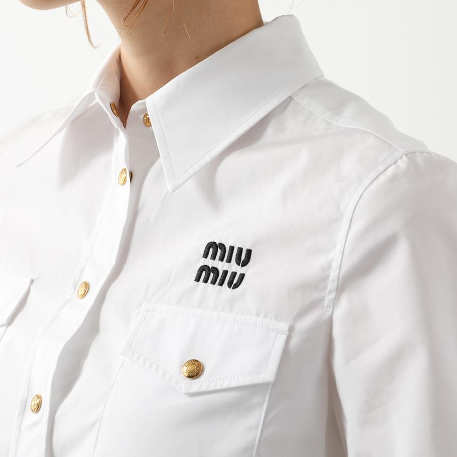 miu MIUMIU ミュウミュウ ポプリンシャツ MK1829 10RG miu MIUMIU ミュウミュウ ポプリンシャツ MK1829 10RG