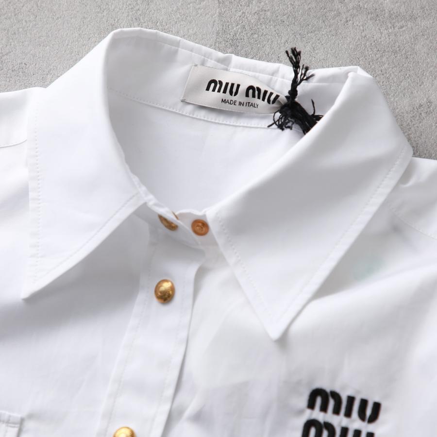 miu MIUMIU ミュウミュウ ポプリンシャツ MK1829 10RG miu MIUMIU ミュウミュウ ポプリンシャツ MK1829 10RG