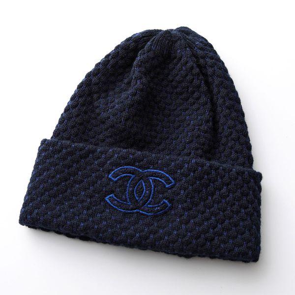 CHANEL シャネル ニット帽 AAA142 B16966 レディース カシミヤ ココ 