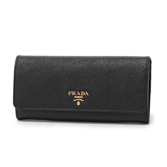 【超特価sale開催】 PRADA プラダ 1MH132 QWA F0002 SAFFIANO METAL サフィアーノ レザー 二つ折り 長財布 ダブルホック ロゴ金具プレート カラーNERO 90720, 東京竹葉亭 a26df574