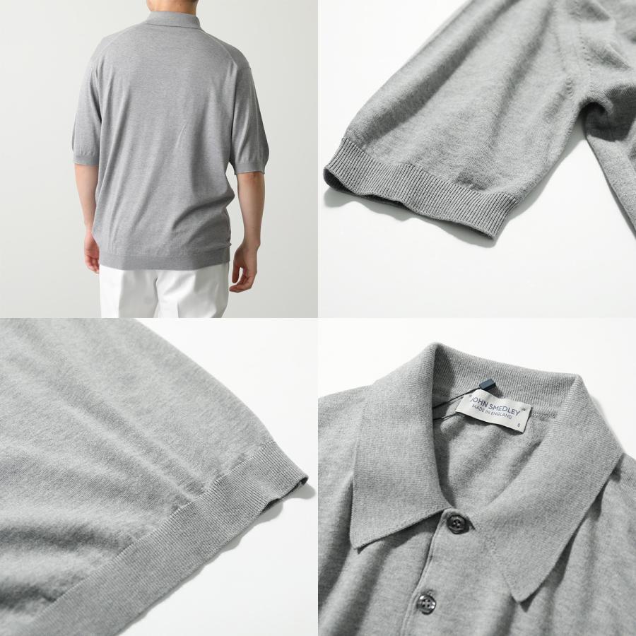 JOHN SMEDLEY シーアイランドコットンメランジグレー 半袖ポロシャツM JOHN SMEDLEY（ジョンスメドレー） JOHN SMEDLEY ／ シーアイランド