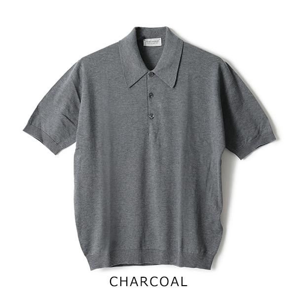 JOHN SMEDLEY シーアイランドコットンメランジグレー 半袖ポロシャツM JOHN SMEDLEY（ジョンスメドレー） JOHN SMEDLEY ／ シーアイランド