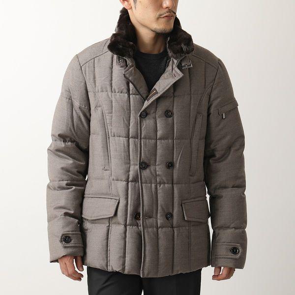 Moorer ムーレー Siro L ラビットファー付 カシミヤ ウール ダブルブレスト ダウンジャケット ダウンコート Beige メンズ インポートセレクト Musee 通販 Yahoo ショッピング