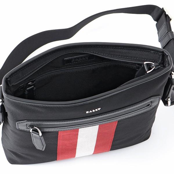 BALLY バリー CURRIOS TSP/10 カーリオス ナイロン ショルダーバッグ メッセンジャーバッグ バリーストライプ BLACK