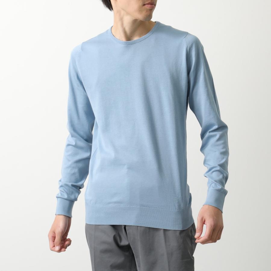 JOHN SMEDLEY グレー 長袖 シーアイランドコットンニットポロ 現行タグ✨ジョンスメドレー シーアイランドコットン ニットポロシャツ
