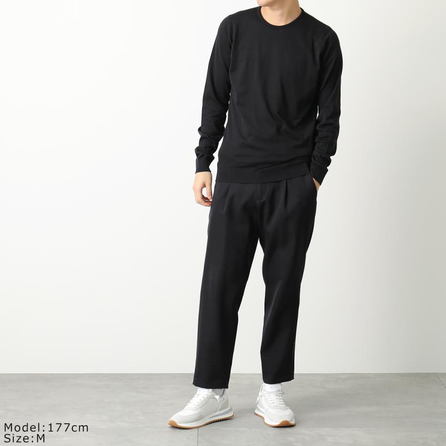 【新品未使用】JOHN SMEDLEY クルーネックセーター メンズS JOHN SMEDLEY レッド クルーネック セーター S 【公式通販】