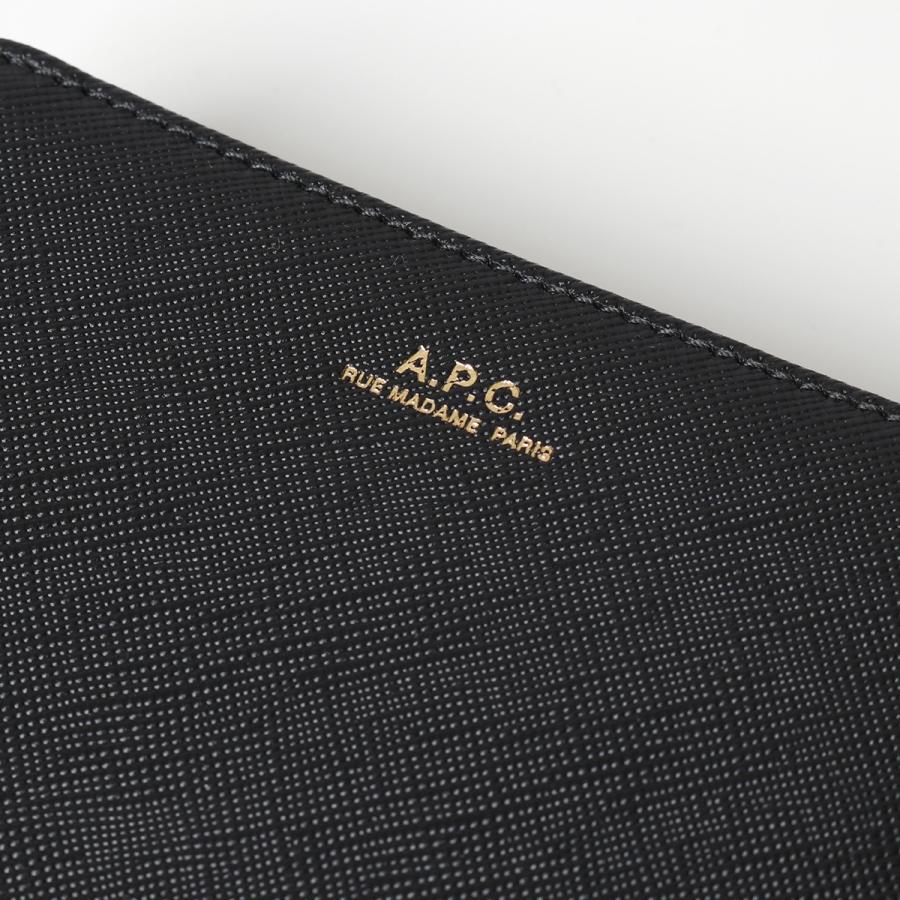 新品 アーペーセー A.P.C. 2つ折り財布 エマニュエル ブラック 黒 A.P.C - 新品 アーペーセー A.P.C. 2つ折り財布 エマニュエル ブラック