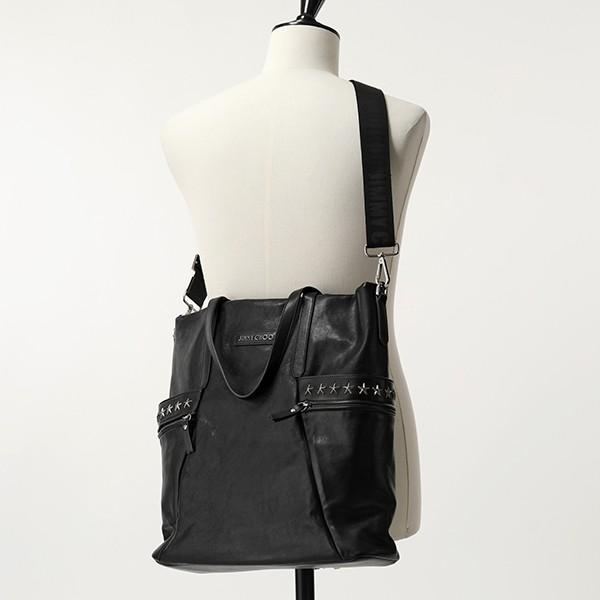 Jimmy Choo ジミーチュウ Balfour Bls スタースタッズ装飾 レザー 2way トートバッグ ショルダーバッグ Black Gunmetal 鞄 メンズ インポートセレクト Musee 通販 Yahoo ショッピング
