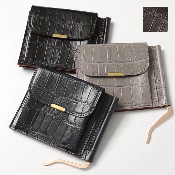 Felisi フェリージ 二つ折り財布 915 2 Sa メンズ 財布 クロコ型押し マネークリップ付き 小銭入れあり レザー カラー4色 インポートセレクト Musee 通販 Yahoo ショッピング
