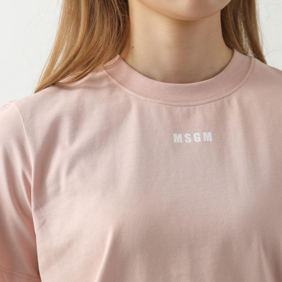 MSGM エムエスジーエム Tシャツ MDM500 レディース 半袖 カットソー クルーネック 丸首 ちびロゴ ロゴT カラー5色｜s-musee｜09