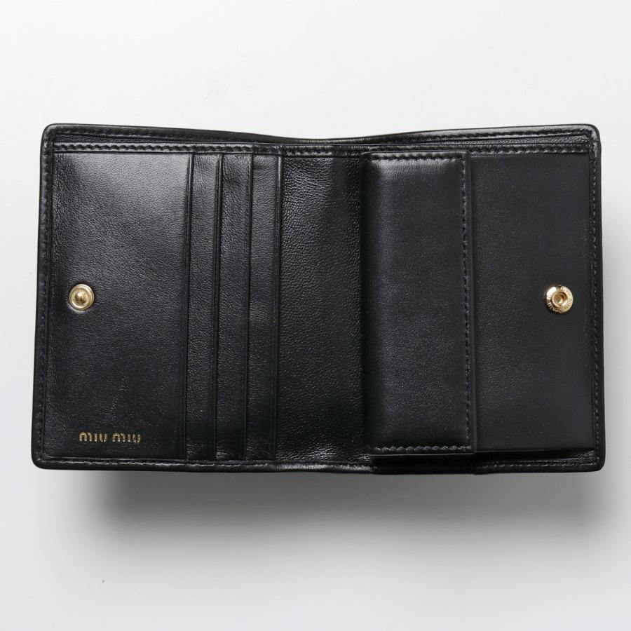 miu miumiu ミュウミュウ 二つ折り財布 MATELASSE マテラッセ miu miumiu ミュウミュウ 二つ折り財布 MATELASSE マテラッセ