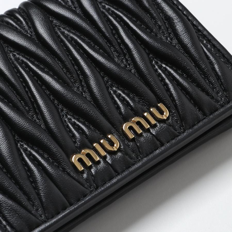 miu miumiu ミュウミュウ 二つ折り財布 MATELASSE マテラッセ miu miumiu ミュウミュウ 二つ折り財布 MATELASSE マテラッセ