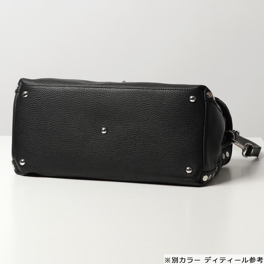 ZANELLATO ザネラート POSTINA M 06131 18 ポスティーナ LINEA DAILY スタッズ レザー ポストマンバッグ ショルダーバッグ 鞄 DARK NAVY レディース｜s-musee｜06