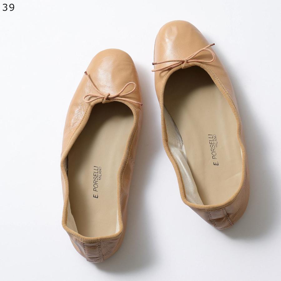 E.PORSELLI PORSELLI ポルセリ バレエシューズ BALLERINE PELLE