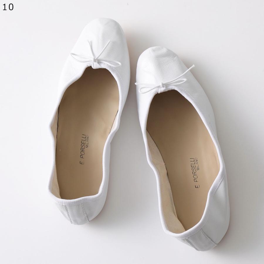 E.PORSELLI PORSELLI ポルセリ バレエシューズ BALLERINE PELLE