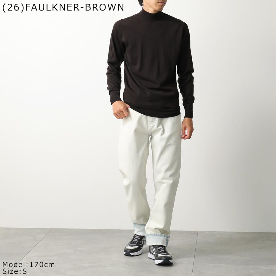 JOHN SMEDLEY ジョンスメドレー ニットトップス HARCOURT ハーコート STANDARD FIT メンズ メリノウール モックネック セーター ハイゲージ 無地 カラー8色_18