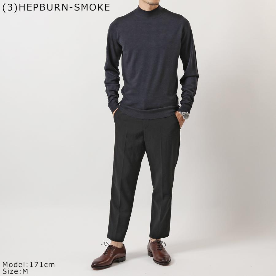JOHN SMEDLEY ジョンスメドレー ニットトップス HARCOURT ハーコート STANDARD FIT メンズ メリノウール モックネック セーター ハイゲージ 無地 カラー8色_11