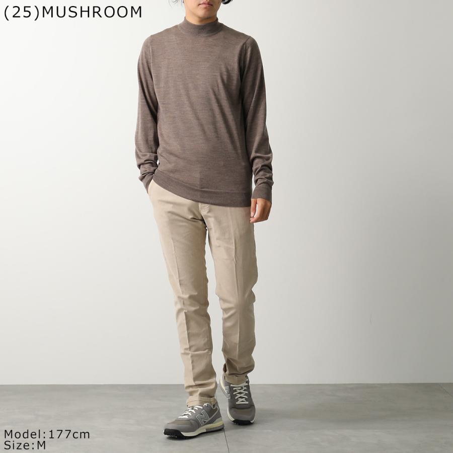 JOHN SMEDLEY ジョンスメドレー ニットトップス HARCOURT ハーコート STANDARD FIT メンズ メリノウール モックネック セーター ハイゲージ 無地 カラー8色_16