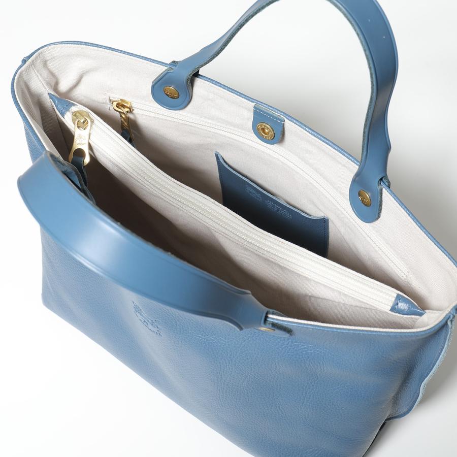 美品♡希少カラー♡IL BISONTE イルビゾンテ ロゴ レザー トートバッグ IL BISONTE イルビゾンテ Tote Bag トートバッグ A4 ロゴ レザー