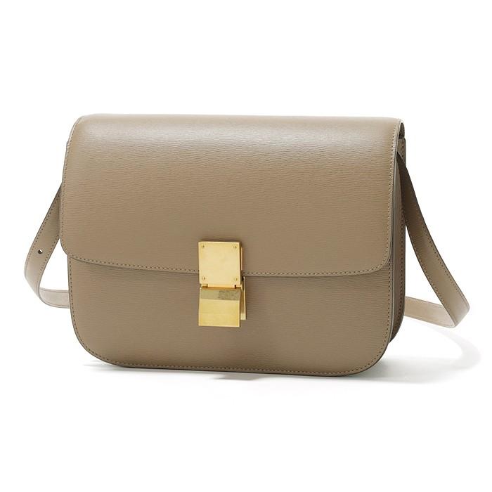 Celine セリーヌ xla 18tp Classic Box Medium クラシックボックス ミディアム カーフスキン ショルダーバッグ Taupe ベージュ 鞄 レディース Oldceline インポートセレクト Musee 通販 Yahoo ショッピング