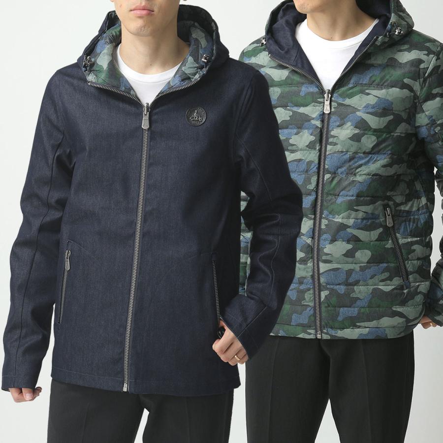 Jott ジョット Vegas デニム ダウンジャケット フーテッド ブルゾン 迷彩柄 カモフラージュ リバーシブル 111 Bleu Jeans メンズ インポートセレクト Musee 通販 Yahoo ショッピング
