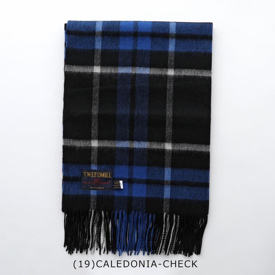 TWEED MILL ツイードミル マフラー Lambswool Knee throw check TWEED MILL ツイードミル マフラー Lambswool Knee throw check