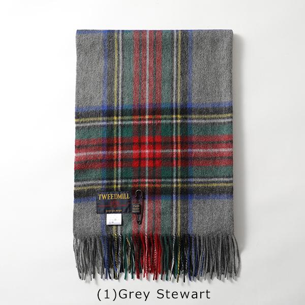 TWEED MILL（ツイードミル） マフラー Lambswool Knee throw check