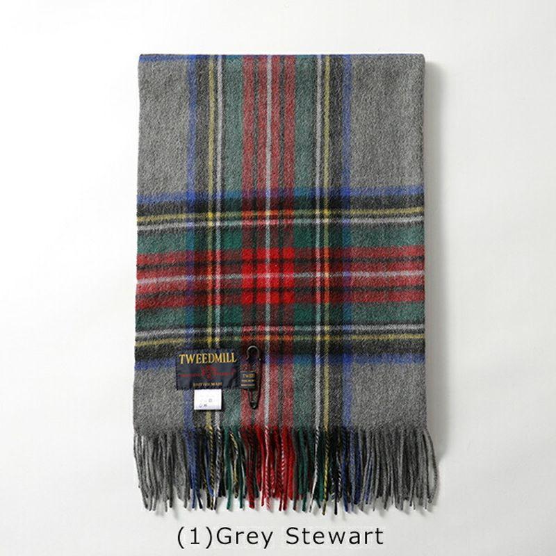 TWEED MILL（ツイードミル） マフラー Lambswool Knee throw check